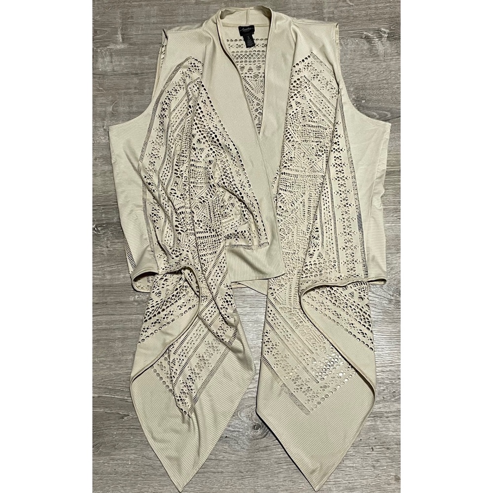 Chico’s Boho Eyelet Vest Size (3) XL